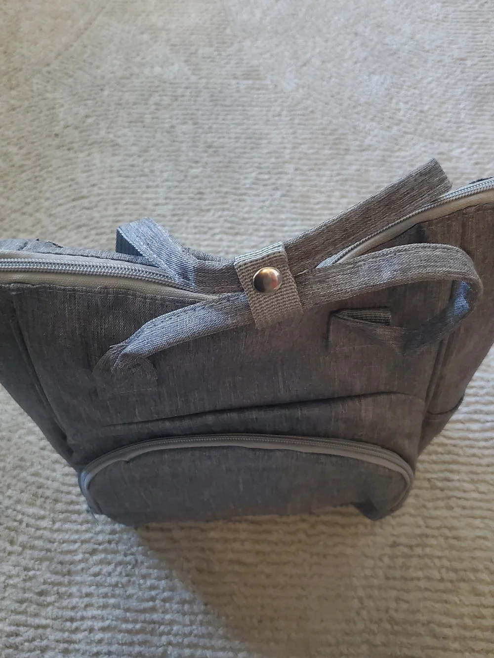 Gray Women's Baby Bag Backpack - Unbranded